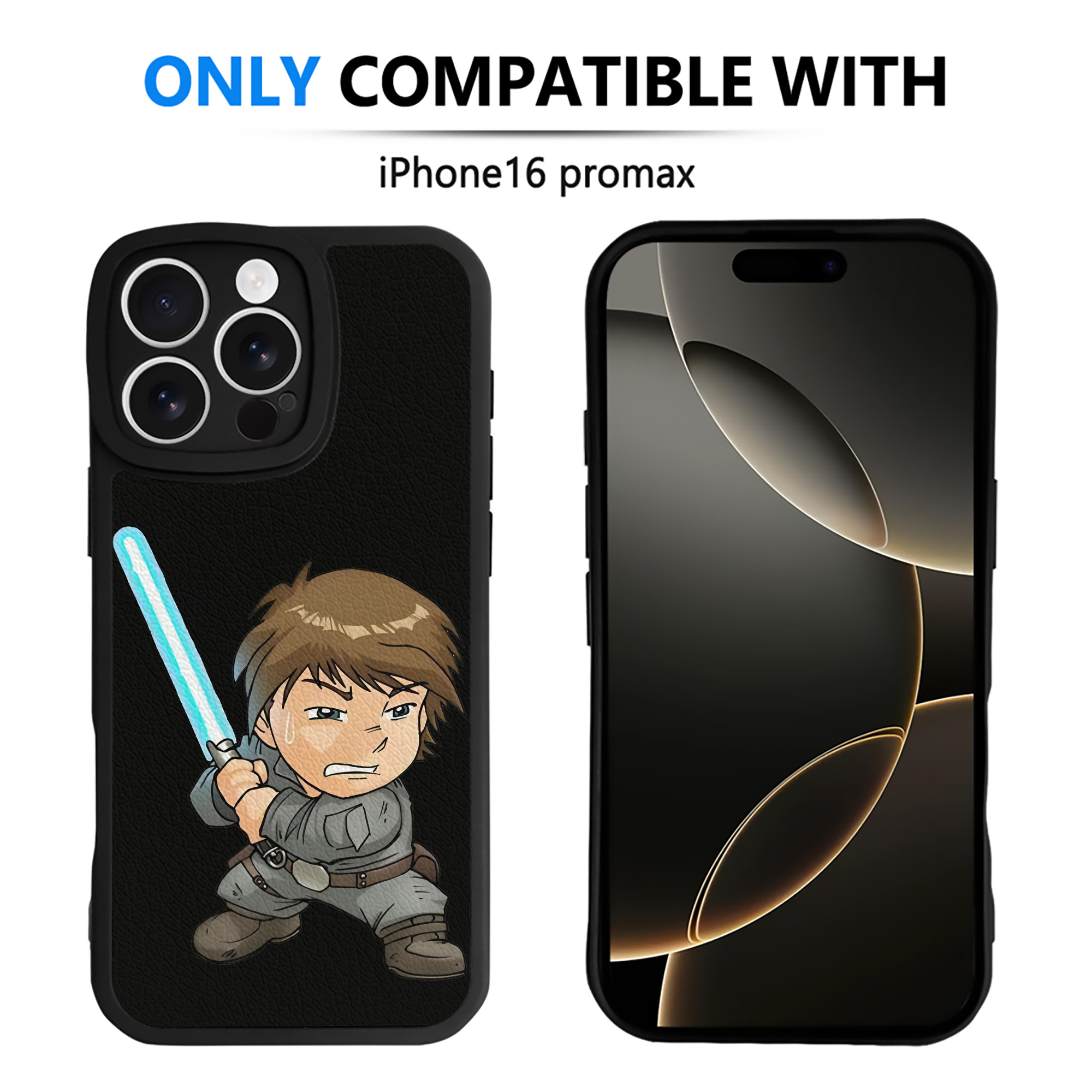 （画像用） スター・ウォーズ Star Wars 【iPhone 16シリーズ対応】シリコンスマホケース（レザー調） 材質：シリコン